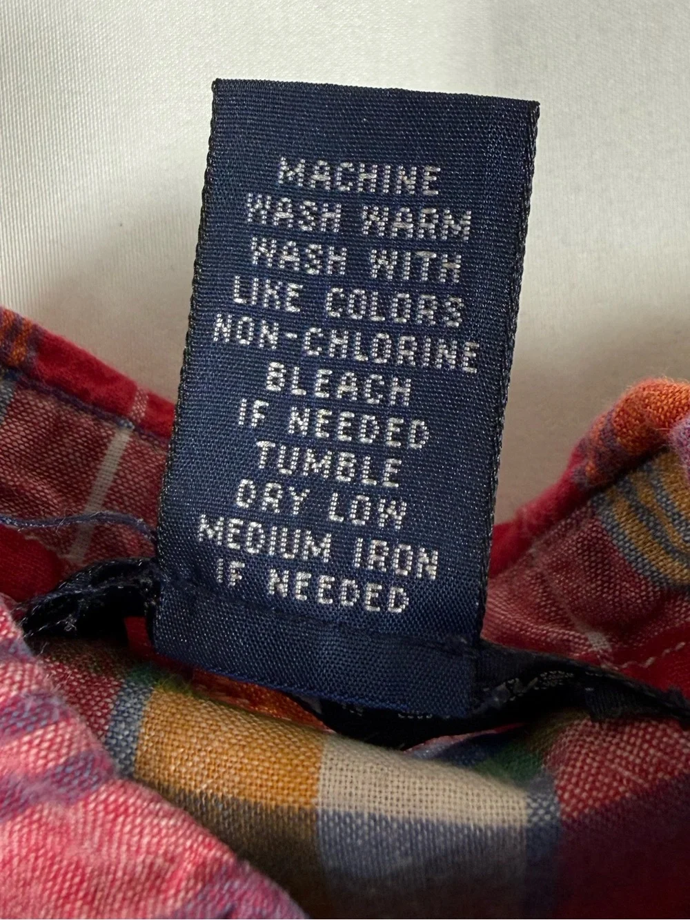 RALPH LAUREN Baby Boys Madras Plaid Shortall Romper 18M Preppy Classic Retro